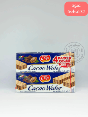 بسكويت ويفر لاقو ايطالي 50جم *4 *32